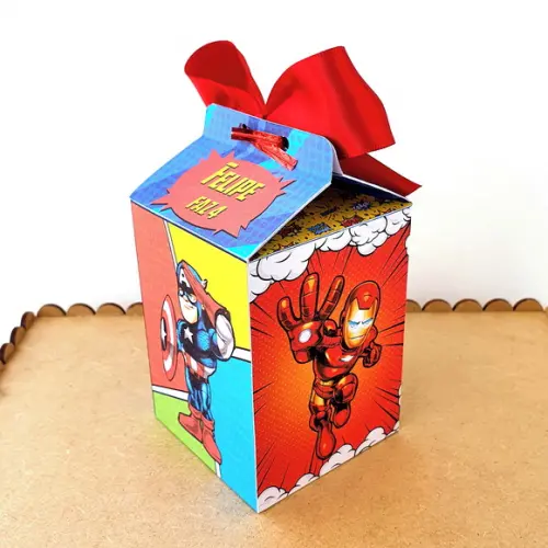 Caixa Milk - Vingadores Cute