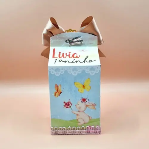 Caixa Milk Shaker - Jardim Encantado Aquarela