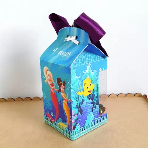 Caixa Milk Shaker - Pequena Sereia