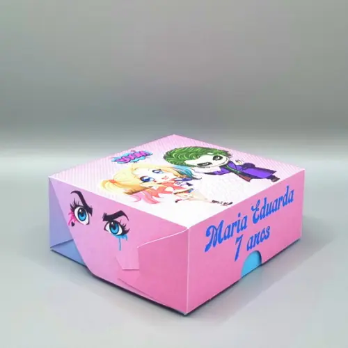 Caixa para 4 Doces - Arlequina