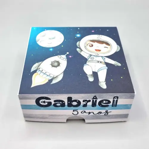 Caixa para 4 Doces - Astronauta