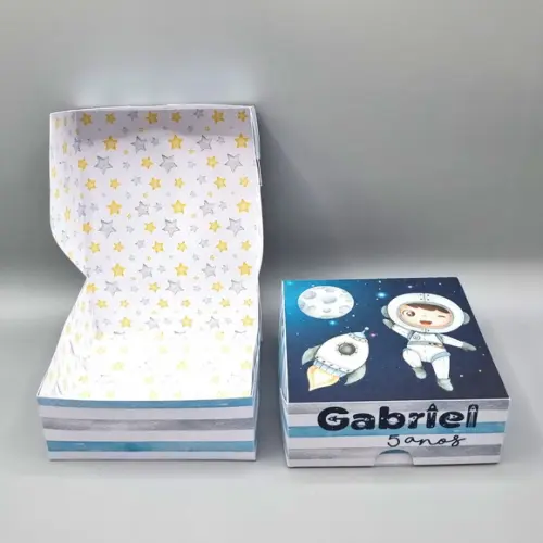 Caixa para 4 Doces - Astronauta