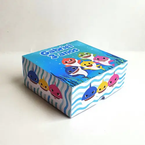 Caixa para 4 Doces - Baby Shark