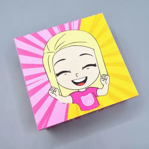 Caixa para 4 Doces - Aventureira Rosa