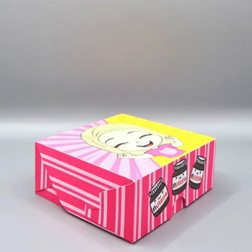 Caixa para 4 Doces - Aventureira Rosa