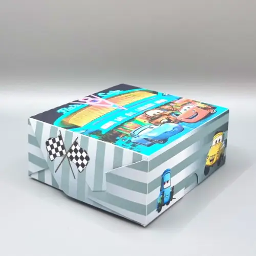 Caixa para 4 Doces - Carros