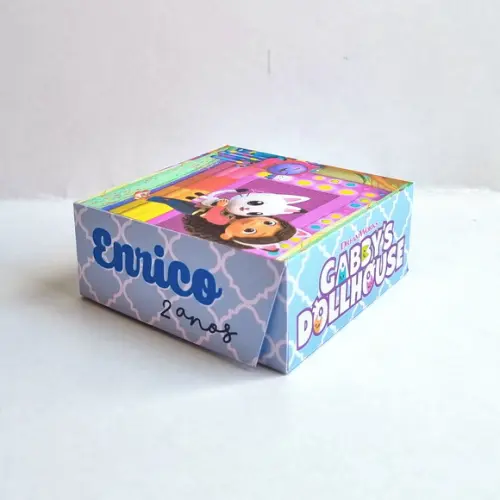 Caixa para 4 Doces - Casa Mágica da Gabby