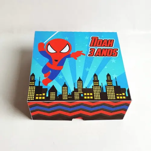 Caixa para 4 Doces - Homem Aranha Baby