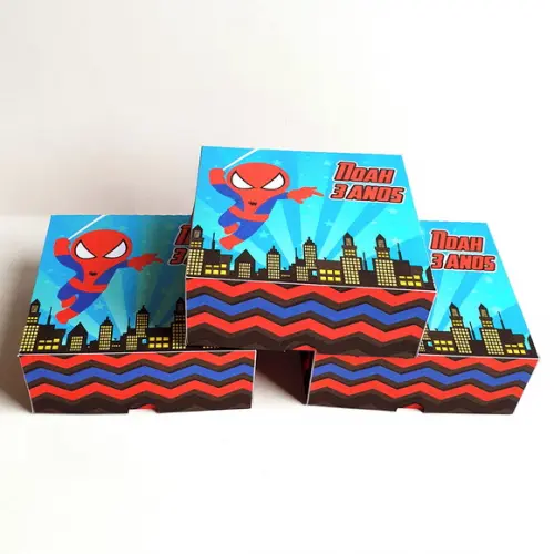 Caixa para 4 Doces - Homem Aranha Baby
