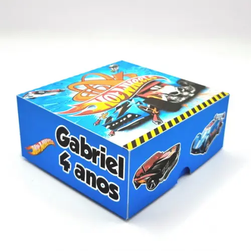 Caixa para 4 Doces - Hot Wheels