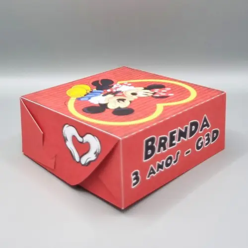 Caixa para 4 Doces - Mickey e Minnie