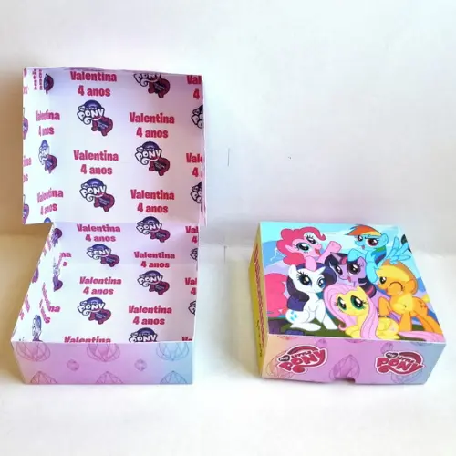 Caixa para 4 Doces - My Little Pony
