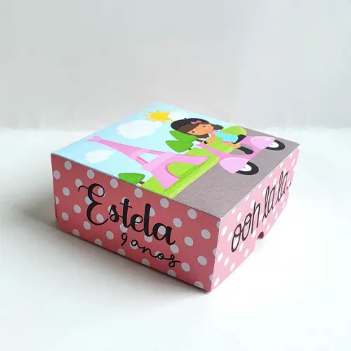 Caixa para 4 Doces - Paris