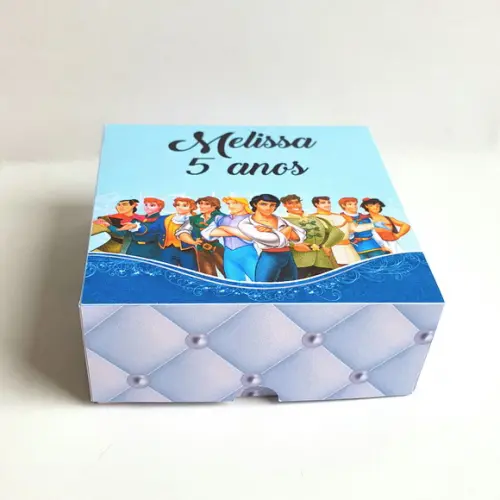 Caixa para 4 Doces - Príncipes Disney