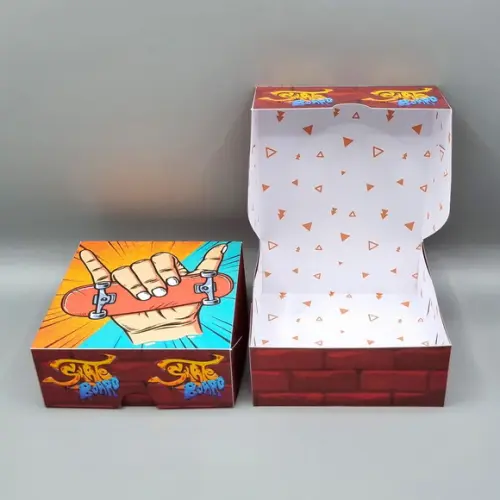 Caixa para 4 Doces - Skate de Dedo