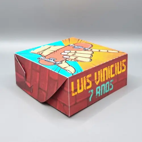 Caixa para 4 Doces - Skate de Dedo