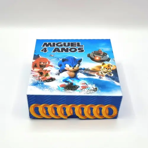 Caixa para 4 Doces - Sonic