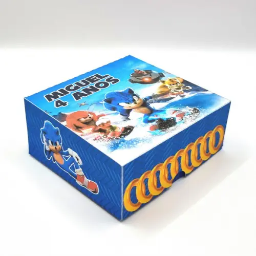 Caixa para 4 Doces - Sonic