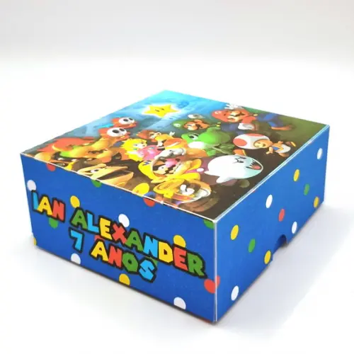 Caixa para 4 Doces - Super Mario