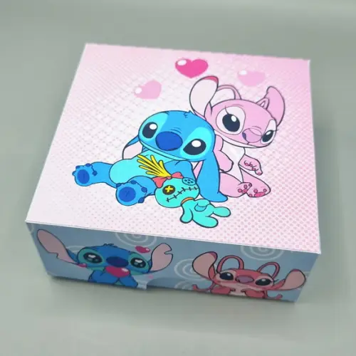 Caixa para 4 Doces - Stitch e Angel