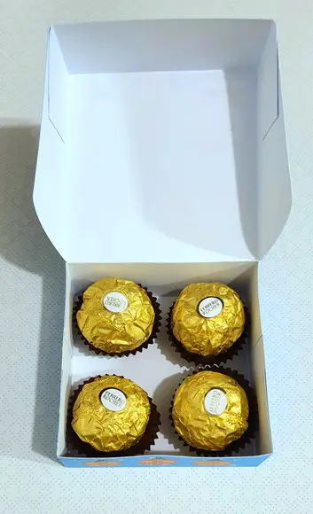 Caixa para 4 Doces Bailarina