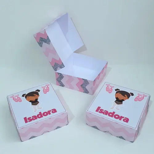 Caixa para 4 Doces Bailarina
