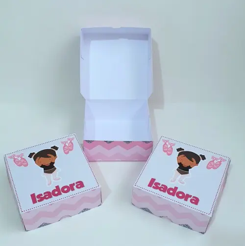 Caixa para 4 Doces Bailarina