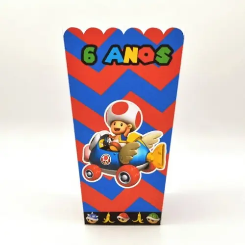 Caixa para Pipoca - Mario Kart