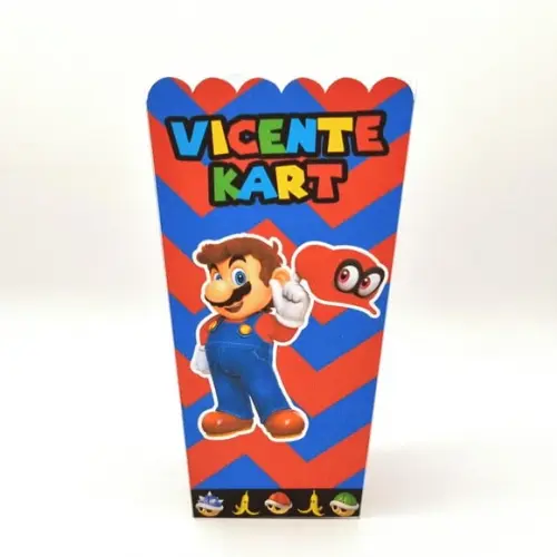 Caixa para Pipoca - Mario Kart
