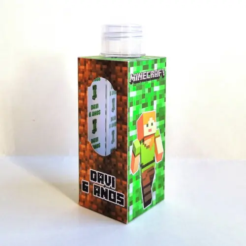 Caixa para Tubete - Minecraft