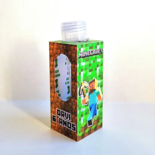 Caixa para Tubete - Minecraft