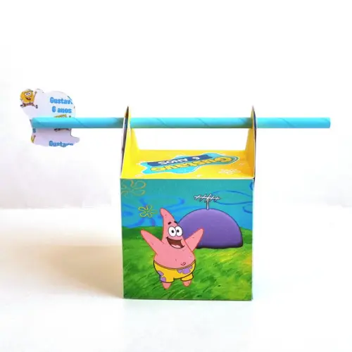 Caixa Passa Canudo - Bob Esponja