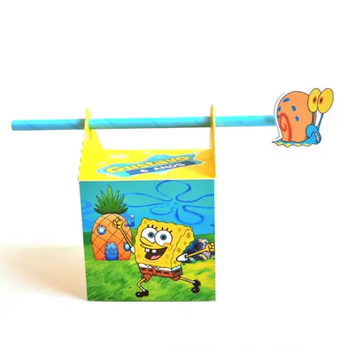 Caixa Passa Canudo - Bob Esponja