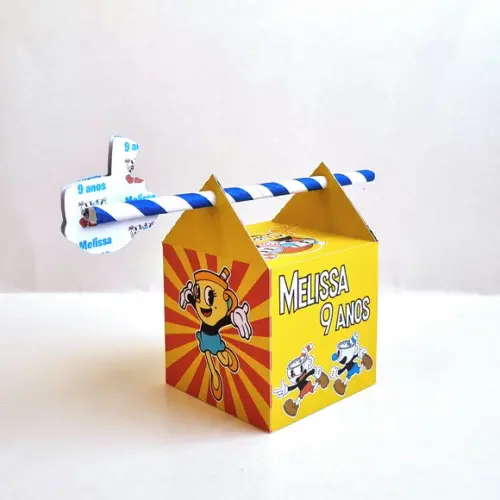 Caixa Passa Canudo - Cuphead