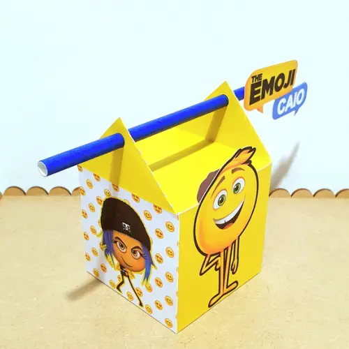 Caixa Passa Canudo - Emoji