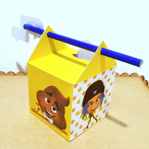 Caixa Passa Canudo - Emoji