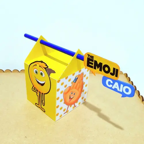 Caixa Passa Canudo - Emoji