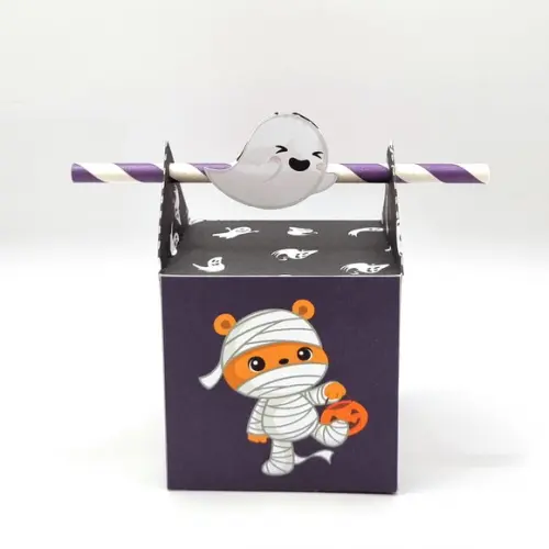 Caixa Passa Canudo - Halloween Cute