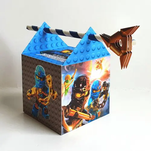 Caixa Passa Canudo - Lego Ninjago