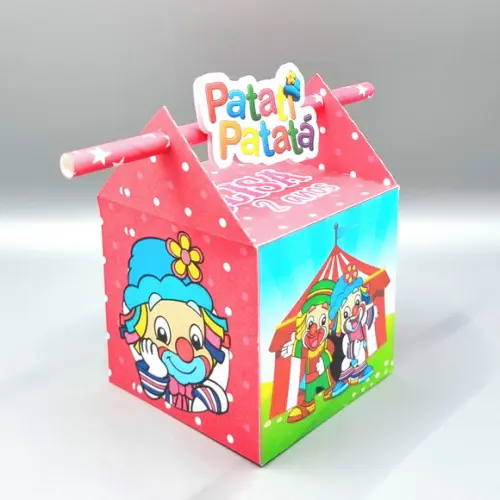 Caixa Passa Canudo - Patati Patata Rosa