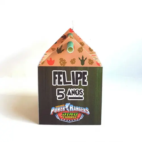 Caixa Passa Canudo - Power Ranger Dino Charger