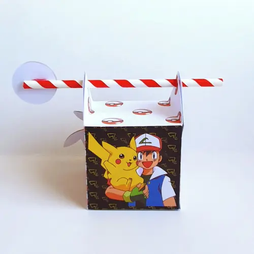 Caixa Passa Canudo - Pokemon