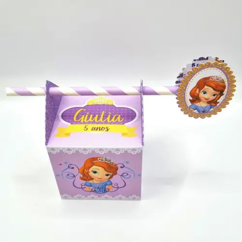 Caixa Passa Canudo - Princesa Sofia