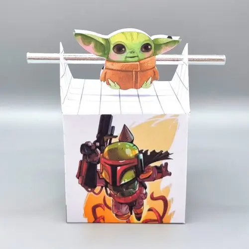 Caixa Passa Canudo - Star Wars Mandalorian