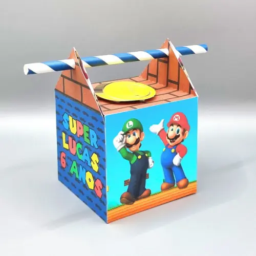 Caixa Passa Canudo - Super Mario