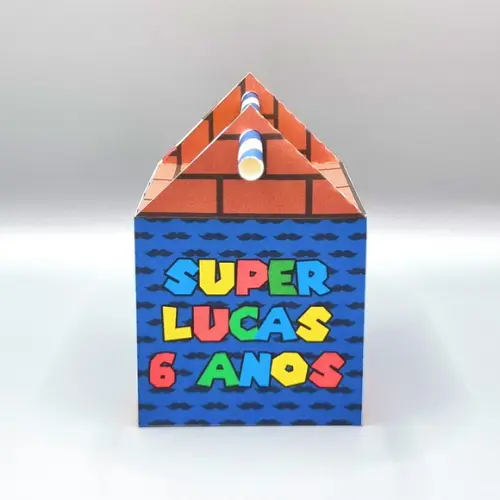 Caixa Passa Canudo - Super Mario