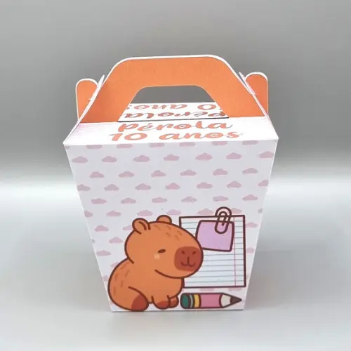 Caixa Sushi com Alça - Capivara Cute