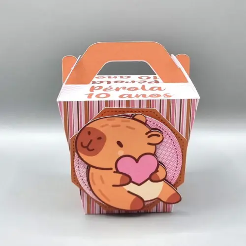 Caixa Sushi com Alça - Capivara Cute