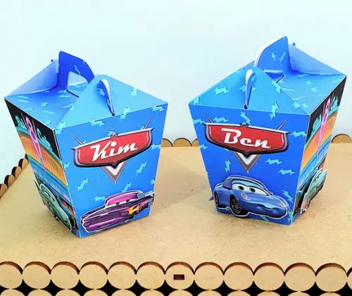 Caixa Sushi com Alça - Carros