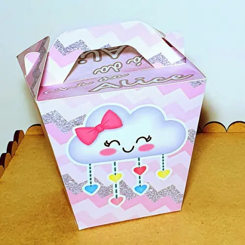 Caixa Sushi com Alça - Chuva de Amor